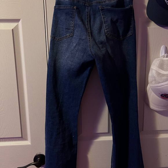 Ripped denim flare jeans - Picture 4 of 5